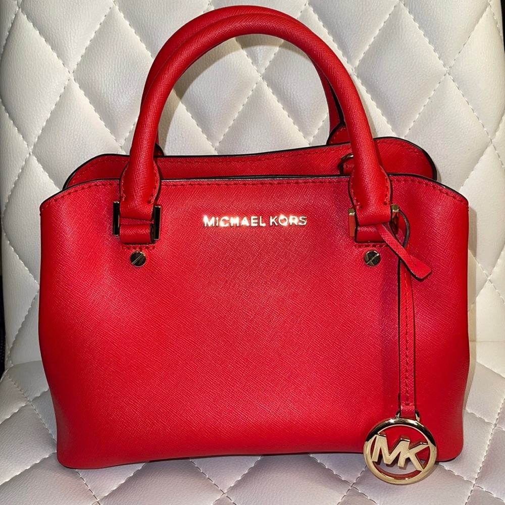 Michael Kors Savannah Leather Satchel